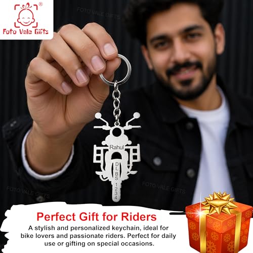 Image of Personalized Name Keychain Stainless Steel | Custom Engraved Metal Keyring for Doctor, CA, Advocate, Rider & Car Lovers | Unique Gift for Men & Women