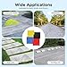 4pcs Concrete Stamps Mat, 24x24in PU Material Slate Floor Imprint Seamless Stamp Concrete Molds, Concrete Texturing Skin Floor Mats with Two Sturdy Carrying Handles, Uneven Surface