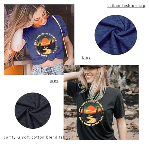 Women Funny Desert Tshirts Vintage Adventure Tee Shirts Soft Casual Athletic Exercise Outdoor Workout Top3