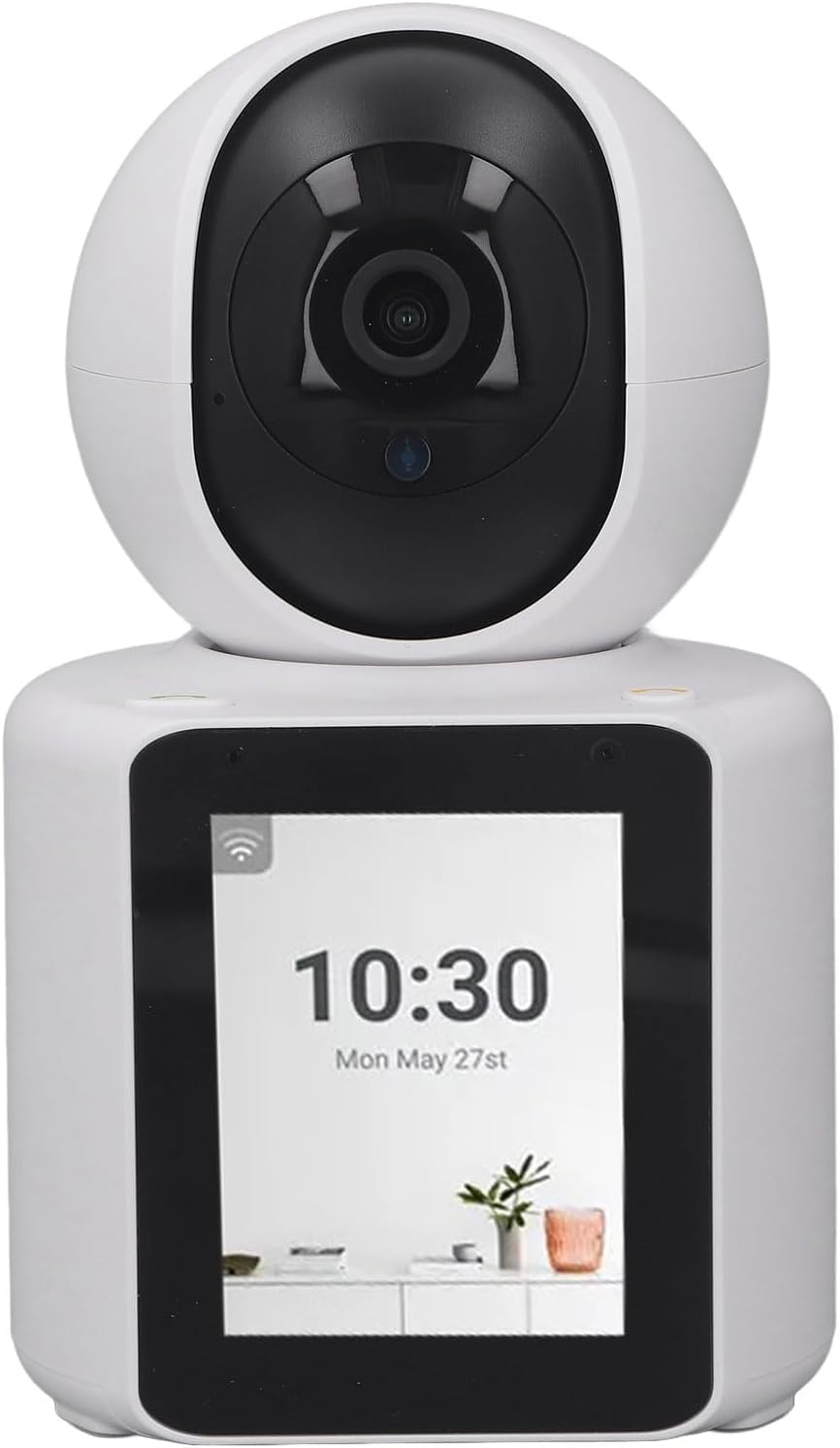 FAVONE Video Calling WiFi PTZ Indoor Security Camera 1080P Full HD,AI Auto Tracking,2.8inch HD Display and Two-Way Video Calling, Human/Pet AI Ideal for Baby Monitor/Pet Camera/Home