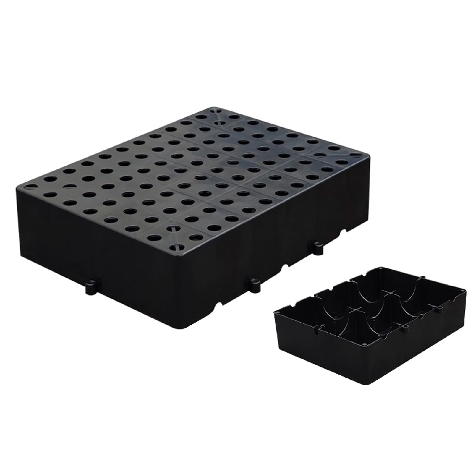 Palette en plastique d'entreposage pour organisation maison et cellier