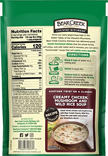 Image of Bear Creek Soup Mix, Creamy Wild Rice, 9.6 Ounce (Pack of 3)