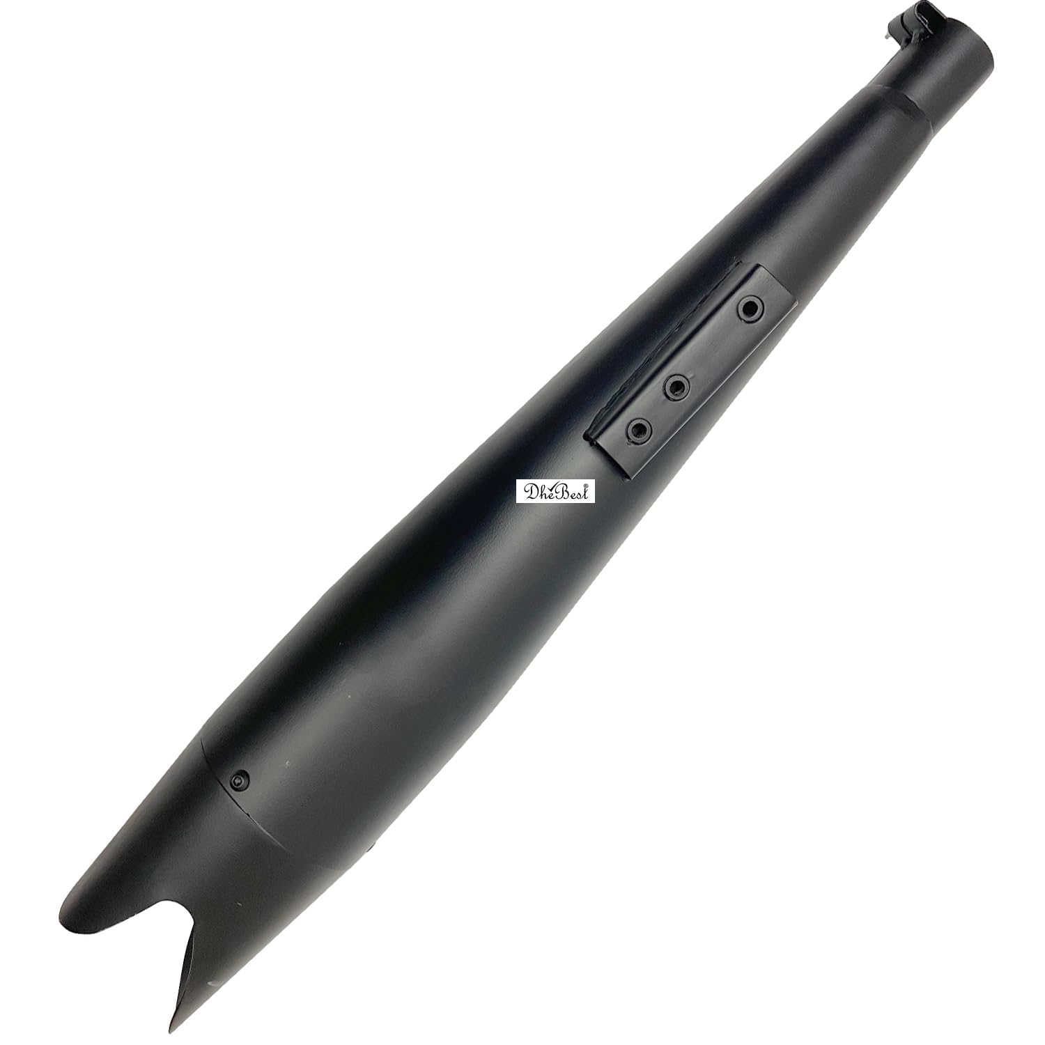 Dhe Best SKBR Bike Bullet Shark Silencer Glasswool Exhaust Silencer Black with Zed Clamp Bush for RE Meteor 350.& Reborn 350-image-37