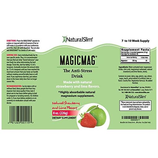 NaturalSlim Magicmag Pure Magnesium Citrate Powder Stress, Constipation, Muscle, Heart Health