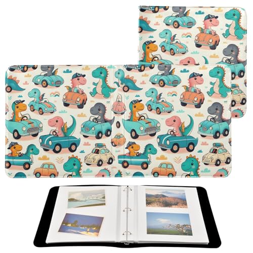 Álbum de Fotos DIY Adhesivo con Temática de Dinosaurios, 3 Anillos, 40 Páginas, 8x10 para Memorias miniatura 2