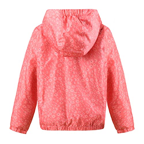 SUNDAY ROSE Boys Girls Rain Jackets Lightweight Waterproof Hooded Raincoats Windbreakers for Kids2