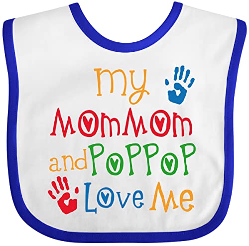 inktastic MomMom and PopPop Love Me Baby Bib