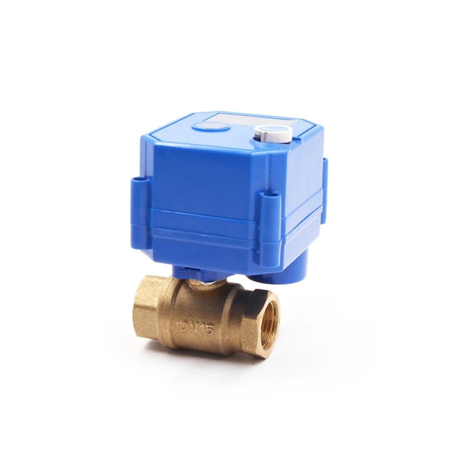 VSPPJYFG 1/2" Electric Ball Valve Brass 2-Way 2/3-wire Electric Actuator with Manual Switch AC220V DC24V DC12V ADC9-24V(Ac220v-cr02)