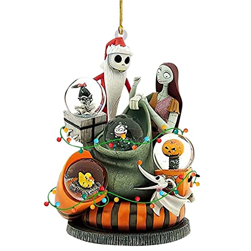 Teckey Pesadilla Antes de Navidad Colgante árbol decoración, 1PCS/6PCS 2022 acrílico Lindo Jack y...