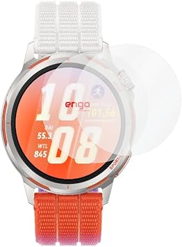 Engo Huawei Watch Gt Runner 2  le Uyumlu Ekran Koruyucu, Tam Kaplayan Ak ll  Saat Korumas ,  izilmeye Dayan kl  TPU Koruma 2 Adet, HD  effaf