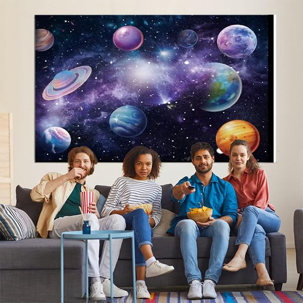 Fondo fotográfico espacial galaxia 7x5ft para fiestas miniatura 6