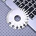 Whitelotous Stainless Steel AWG Wire Thickness Ruler Tool Measure Diameter Gauge