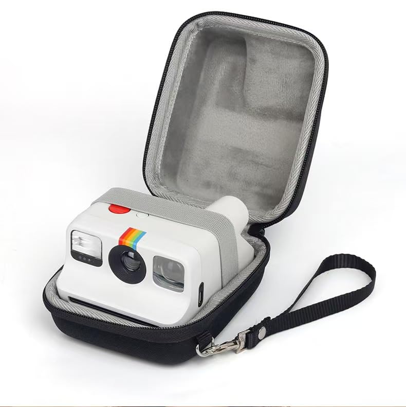 Safinein Hard Shell Camera Case Travel Protective Holder Pouch Compatible with Polaroid Go/Go Gen 2 Instant Film Cameras (Case Only) (Black)