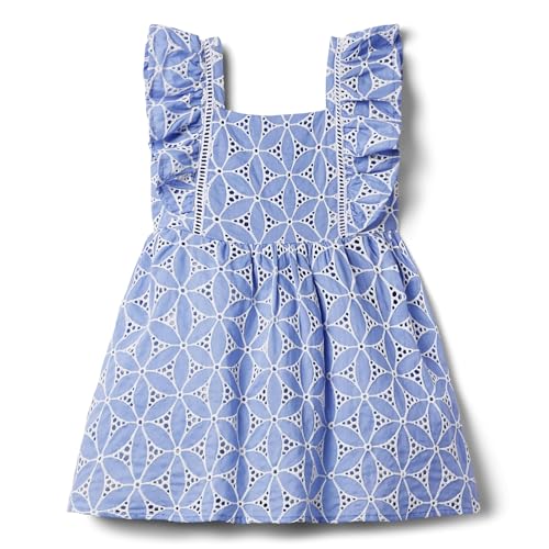Janie and Jack Girls Eyelet Dress (Toddler/Little Big Kids)