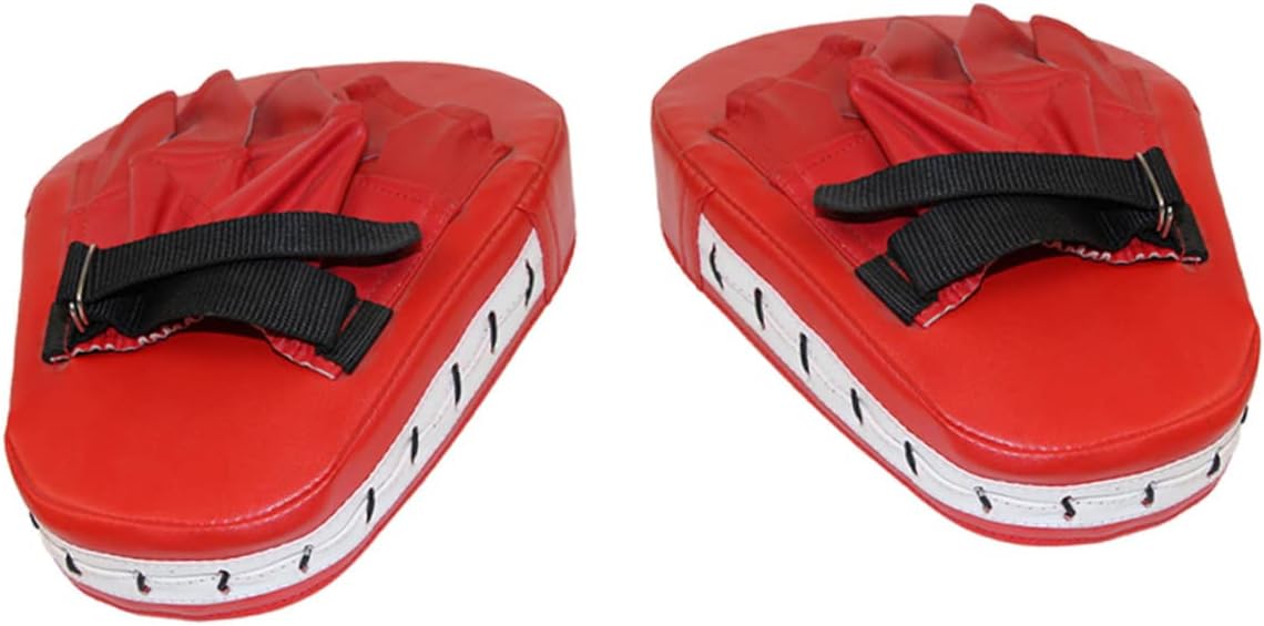 PU Leather Boxing Mitts Curved Punching Pads for Fitness Training Fit Mesh Ventilation Boxing Accessories