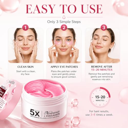 Under Eye Patches Collagen Eye Masks for Puffy Eyes - Image 7