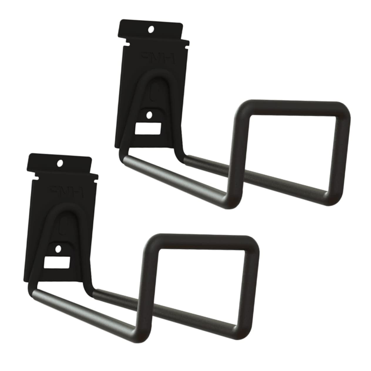 BESTonZON 2Pcs Bike Wall Mount Hooks Durable Bike Hanger for Space Saving Storage for Garage Home Fits All Bike Types Black