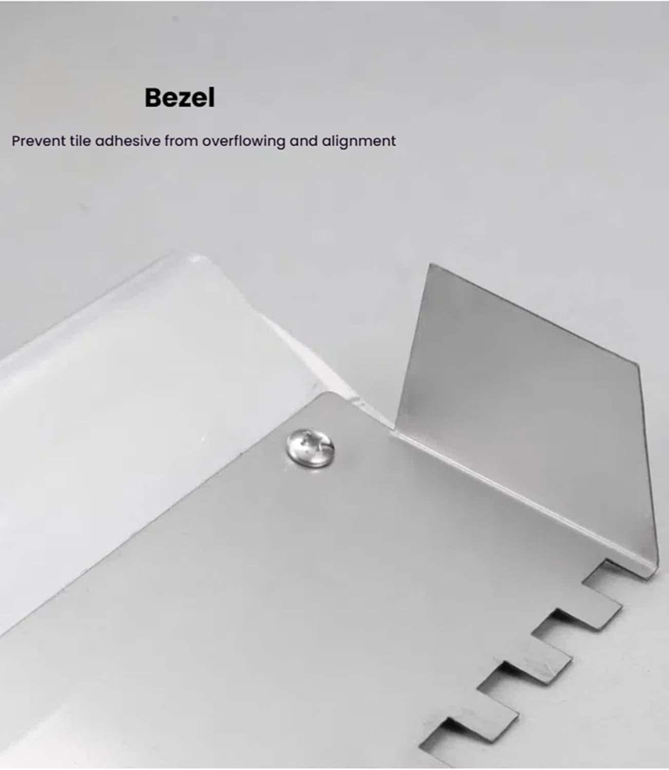 Werkzeug for Verteilen von Fliesenkleber – Kelle mit quadratischer Kerbe for Wand- und Bodenfliesen – Handkelle aus Edelstahl for große Fliesen(80cm/31.5in)