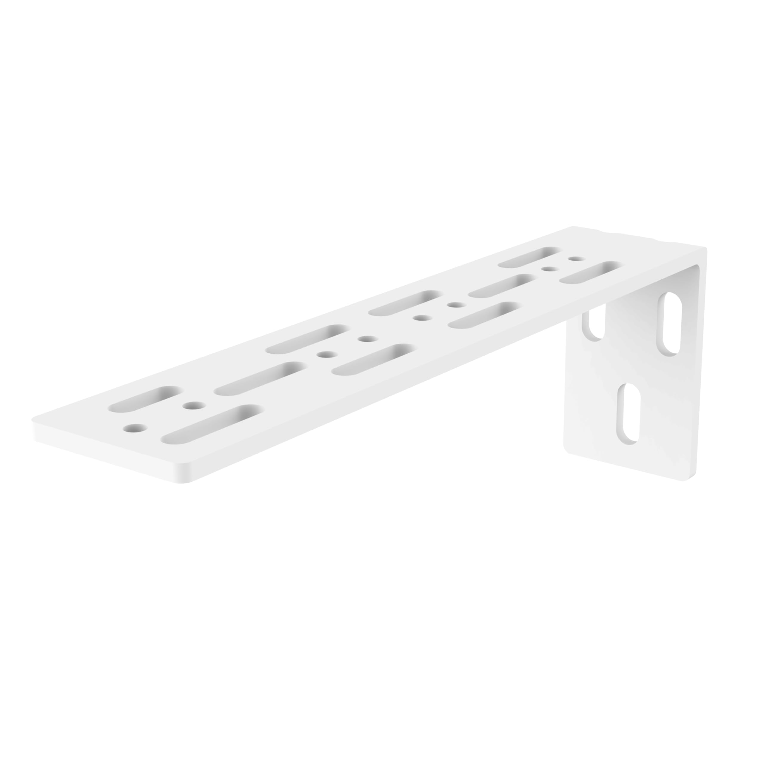 Quoya Double Track Wall Brackets (Set of 5) โ L-Shaped Brackets for Mounting Two Single Tracks to Create a Duo Track Setup โ image 1