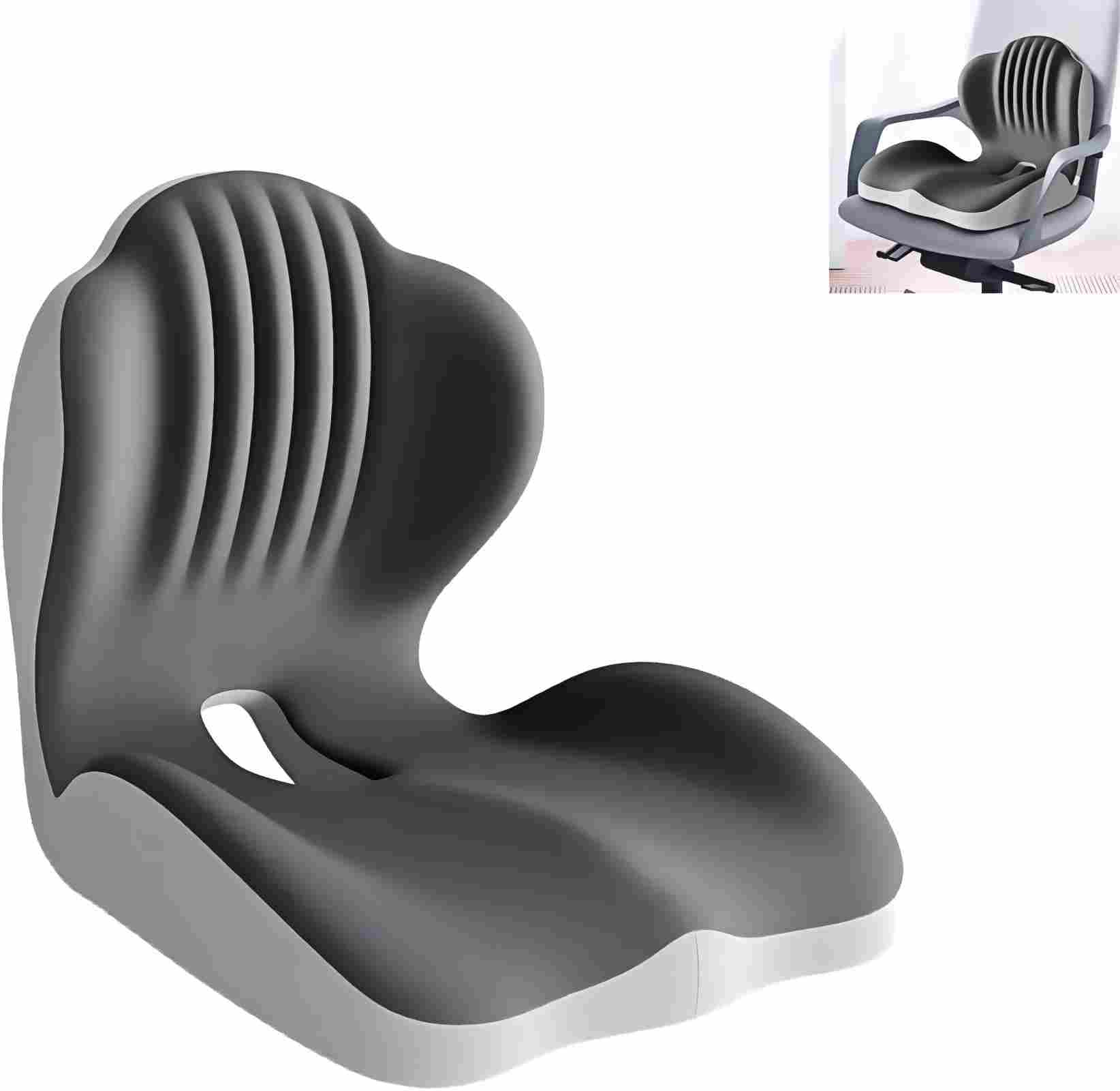 Cuscino ergonomico in memory foam con supporto posteriore