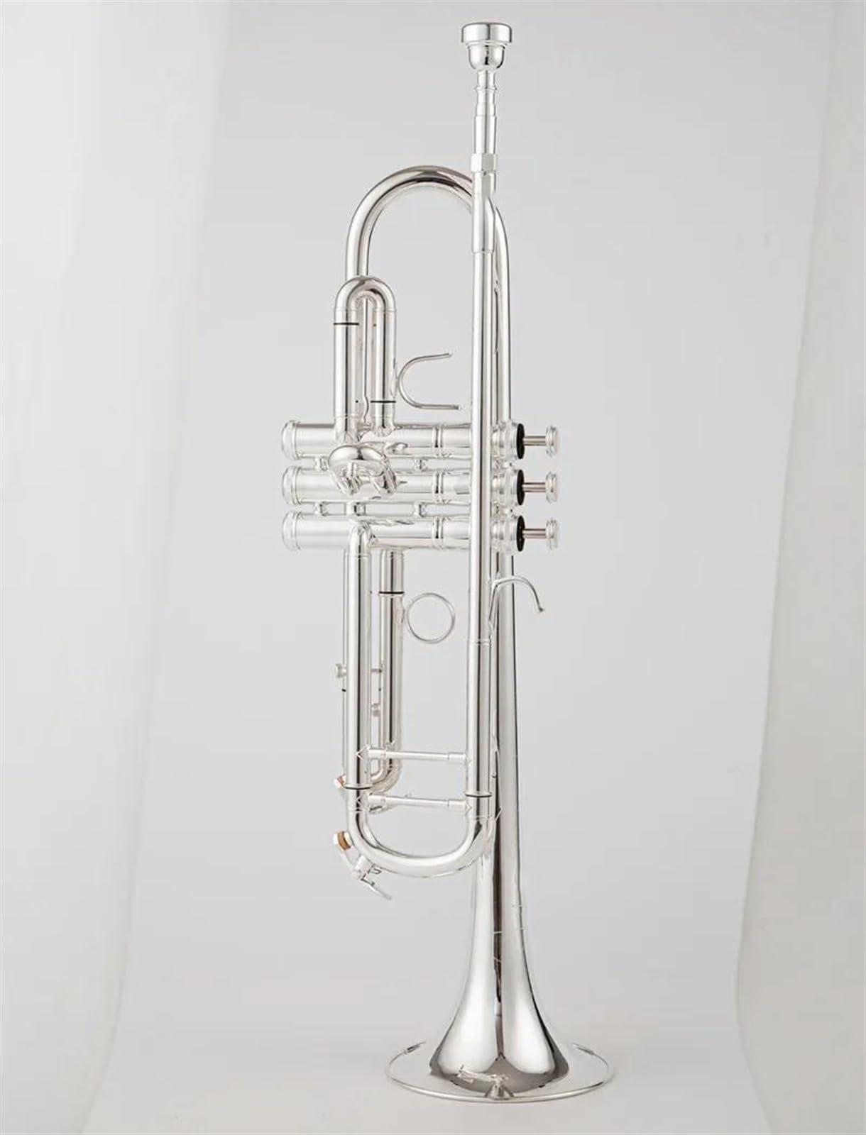 Standard Trompeten Bb-Trompete B-Messing Versilbert Professionelle Trompete Musikinstrumente Mit Ledertasche