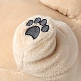 corimori Süße Plüsch-Hausschuhe (10+ Designs) Frenchie „Zorro“ Slipper Einheitsgröße 25-33.5 Unisex Pantoffeln Beige Schwarz