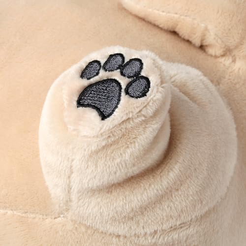 corimori Süße Plüsch-Hausschuhe (10+ Designs) Frenchie „Zorro“ Slipper Einheitsgröße 25-33.5 Unisex Pantoffeln Beige Schwarz
