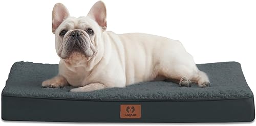 CozyLux Cama para perros de tamaño mediano con funda lavable y forro impermeable, cama para mascotas con soporte de espuma de huevo para jaula para CozyLux Cama para perros de tamaño mediano con funda lavable y forro impermeable, cama para mascotas con soporte de espuma de huevo para jaula para