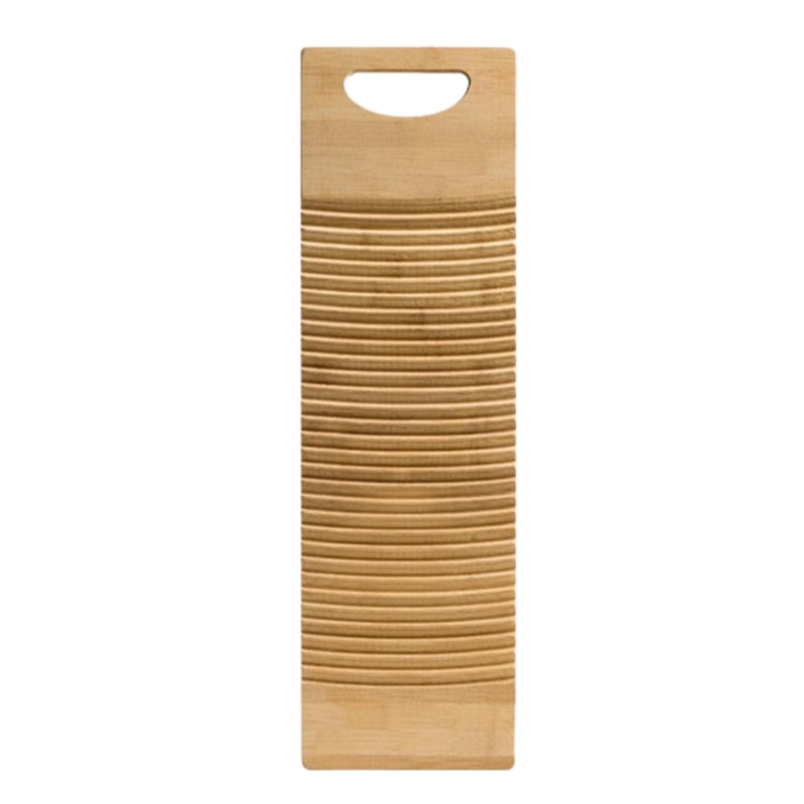 Planches à Laver en Bois Naturel de 60 x 20 cm pour Laver Les vêtements à la Main, Facile à
