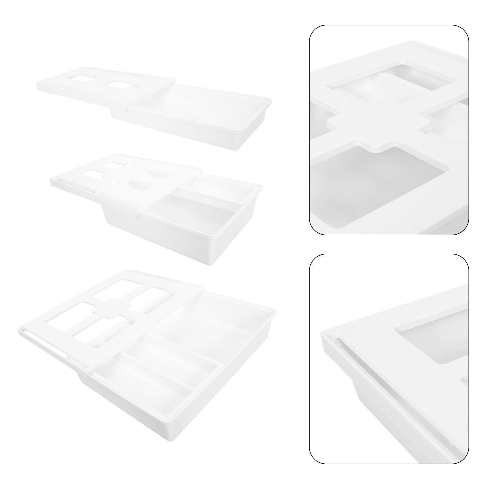 Luxshiny 3 Pezzi Organizer da Scrivania Cassetti Sotto Tavolo