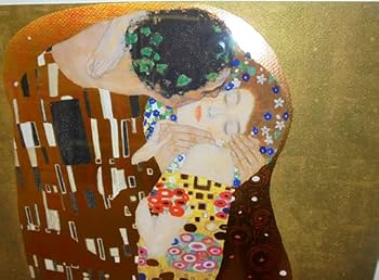 Amazon.co.jp: クリムト ザ・キス シルクスクリーン版画 絵画