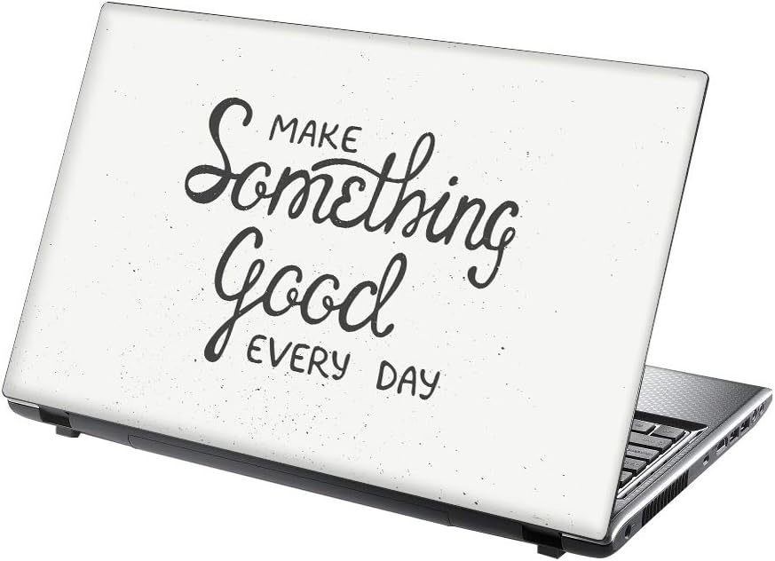 TaylorHe 15.6 inch 15 inch Laptop Skin Vinyl Decal with Colorful Patterns and Leather Effect Laminate MADE IN England Make Something Good