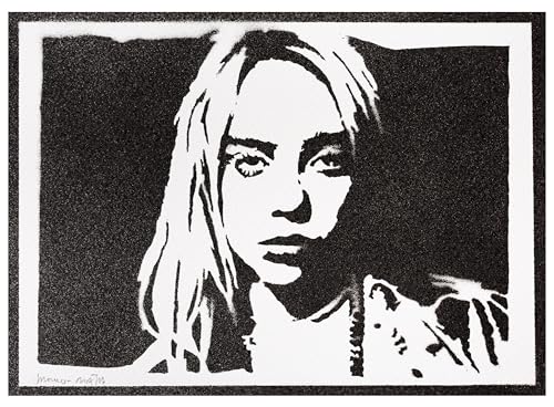 moreno-mata Autentici Graffiti Fatti a Mano Billie Ei... Handmade Poster Musica Quadro Moderno Soggiorno Decorazione Parete Regalo Uomo e Donna