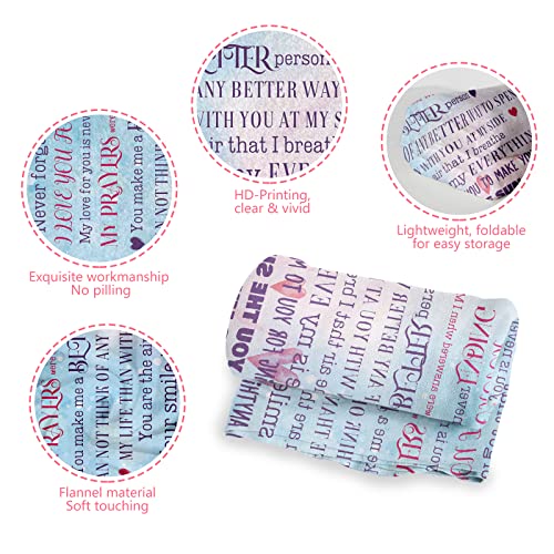 Udten Gifts For Wife, Wife Birthday Gift Idea, I Love You Gifts For Her, For Her Wife Blanket Romantic Gifts For Her Wedding Anniversary, 80"X60" #TOP2