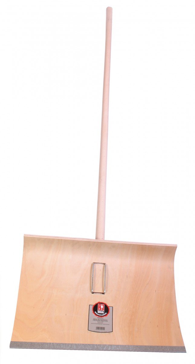 IDEAL-Schneeräumer Sperrholz | Schaufelblatt 50 cm | Buchenstiel 130 cm