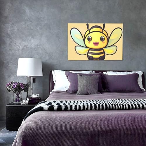 Impression sur toile d'abeille décoration murale moderne sans cadre