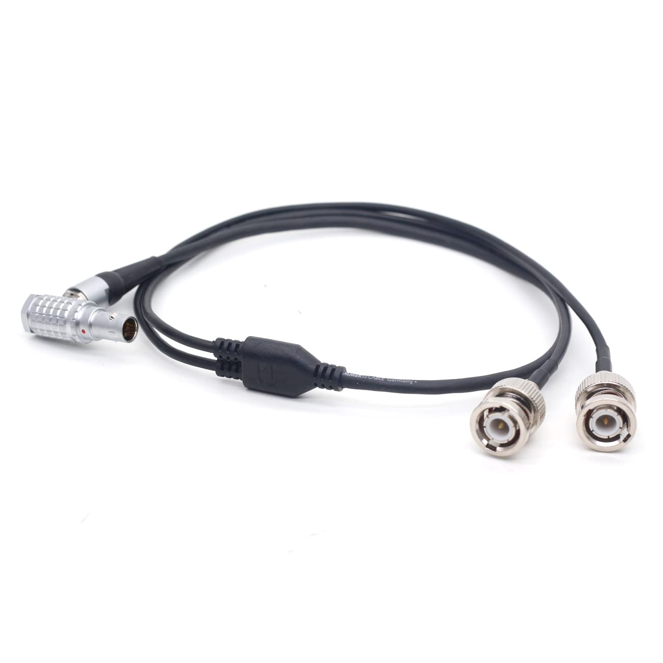 Sound Devices XL-LB2 0B 5pin Right Angle to Double BNC Time Code Input Output Cable 60cm