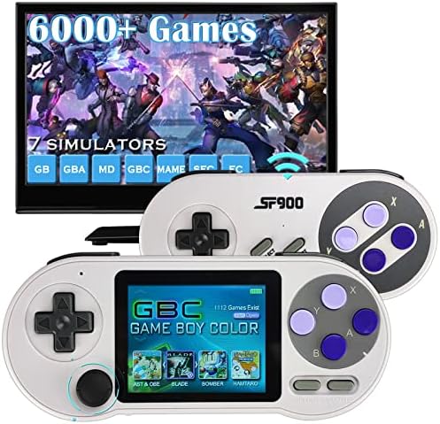 Fadist Handheld Game Console, Portable Retro Game Console, Built in 6000+ Classic Games,3.0 inch IPS Screen,Support for 2 Player,Connecting to TV， Ideal Gift for Kids, Adult, Friend, Lover