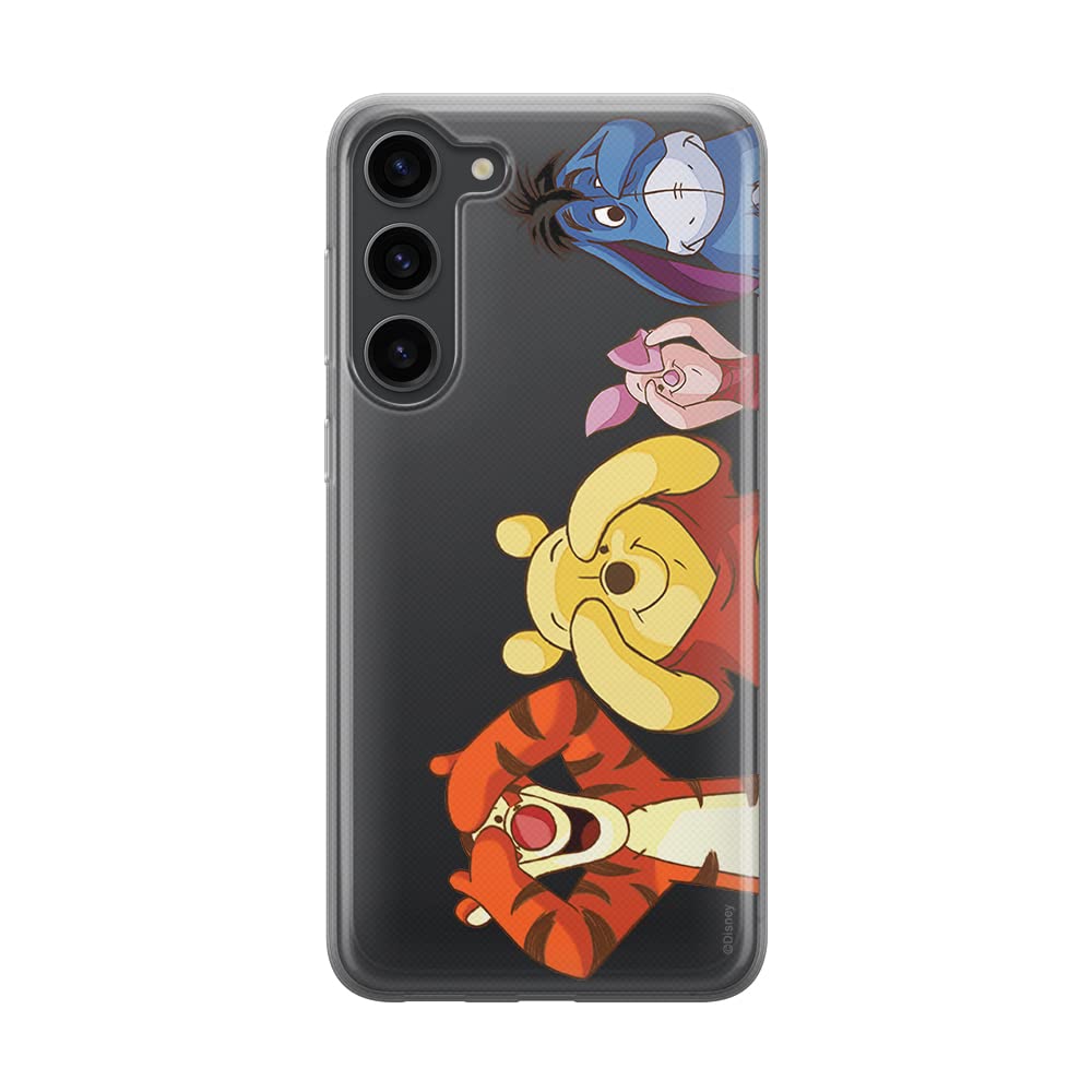 ERT GROUP mobile phone case for Samsung S23 original and officially Licensed Disney pattern Winnie the Pooh & Friends 036 optimally adapted to the shape of the mobile phone, partially transparent