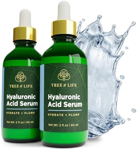 Tree of Life Hyaluronic Acid Serum for Face, Hydrating Serum, 4 Fl Oz