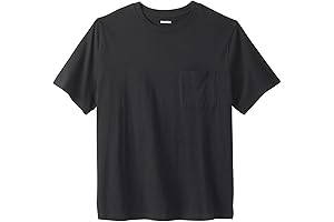Foundry Men's Big & Tall Lightweight Pocket Crewneck T-Shirt, Pack of 2