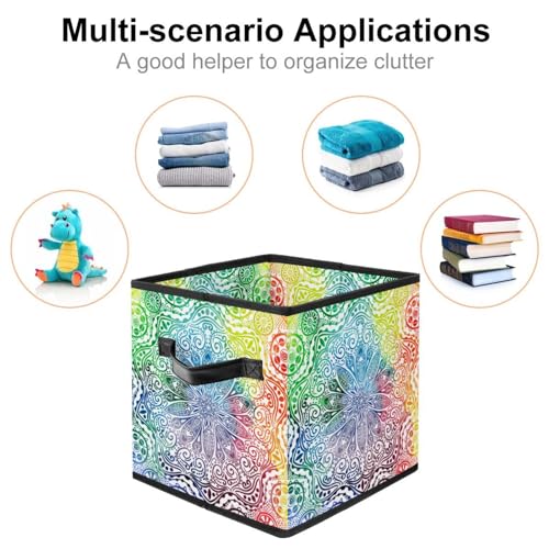 Cube de rangement pliable avec poignées solides pour optimiser vos placards de maison - 3