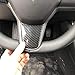 Carbon Fiber Interior Steering Wheel Cover Trim Accessories for Tesla Model 3 2017-2023,Model Y 2020-2023
