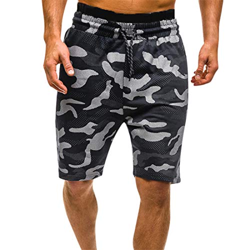 Freeby men's summer sport shorts casual comouflage cargo pants el…