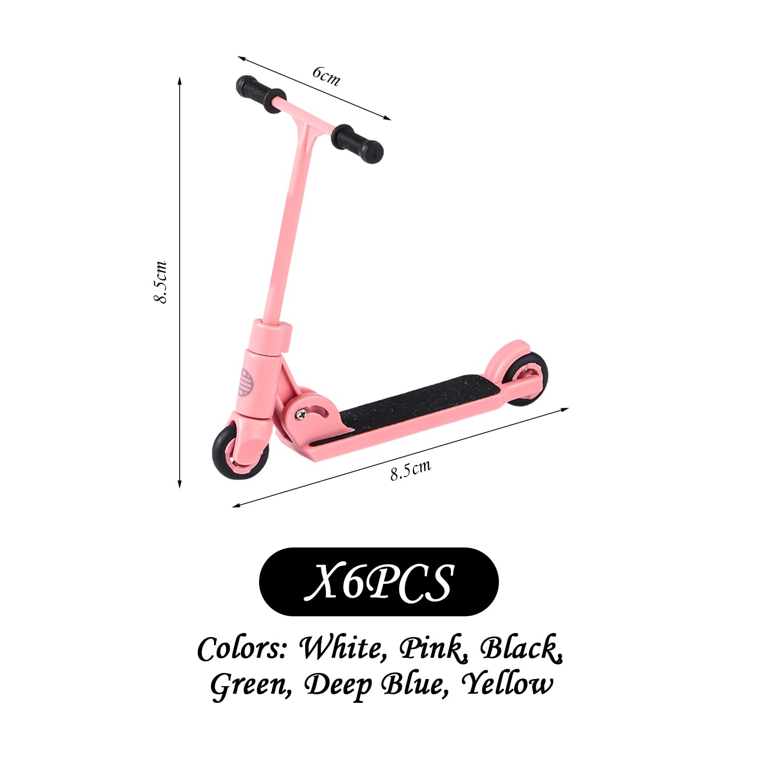 6 Pezzi Finger Roller, Simpatico Giocattolo A Punta di Dito, Giocattolo Creativo, Mini Scooter, Giocattolo per L'Allenamento delle Dita