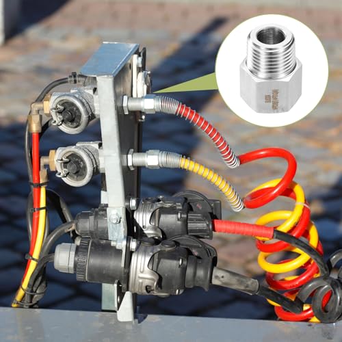 Image of uxcell 2 Pcs Pipe Fitting Reducer Adapter 1 /2 inch NPT Male Pipe x 3 /8 inch NPT Female Pipe Stainless Steel Adapter Pressure Gauge Connector for Oil Air Gas Hydraulic Systems