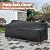 Likorlove Patio Furniture Covers, 90"L x 60"W x 28"H Outdoor Furniture Cover Waterproof , Patio sofa Covers 600D General Purpose Sectional Sofa Table and Chair Set Cover, Black