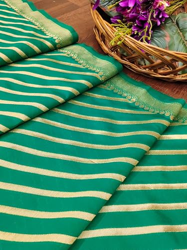 Image of DEVANGI Women's Banarasi Silk Unstitched Salwar Suit Dress Material With Dupatta
