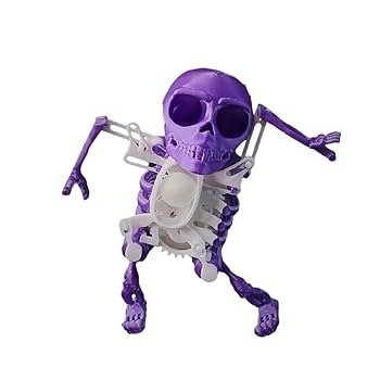 Amazon | Yavoluy ダンシングスカル 踊る骸骨のおもちゃ 3D可動