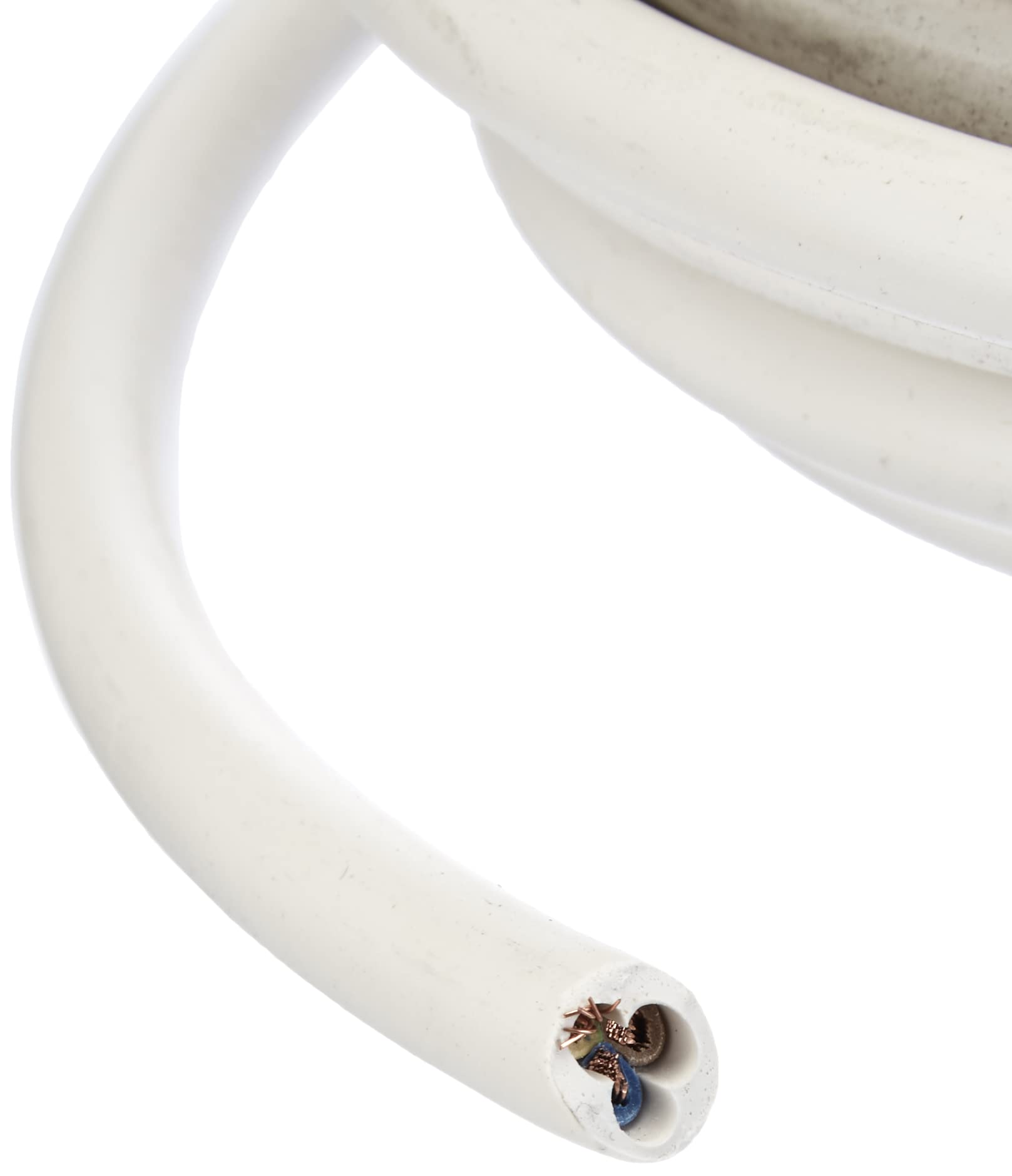 Electraline 11841 Couronne de Cable H05 VV-F 3G2,5 10M Blanc